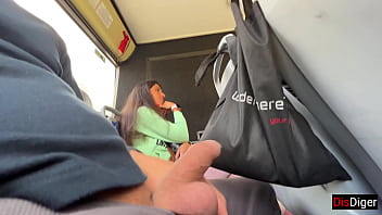 A random girl gave me a handjob and oral sex on a crowded bus in public