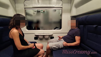 Public train masturbation and sucking: A risky encounter with a stranger